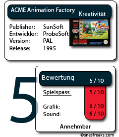 Bewertungskasten: ACME Animation Factory bewertungskasten_ACME_ohne_SternRune