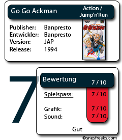 Bewertungskasten: Go Go Ackman bewertungskasten GoGoAckman ohne SternStormi