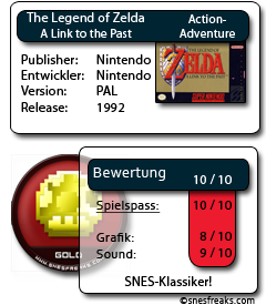 Bewertungskasten: The Legend of Zelda - A Link to the Past bewertungskasten_ALttP_ohne_Stern