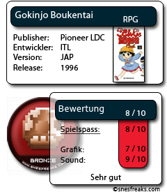 Bewertungskasten: Gokinjo Boukentai Scoreboard Gokinjo Boukentai ChronoMoogle